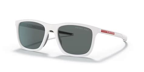 Prada PS 10WS White Rubber/Polarized Dark Grey One Size